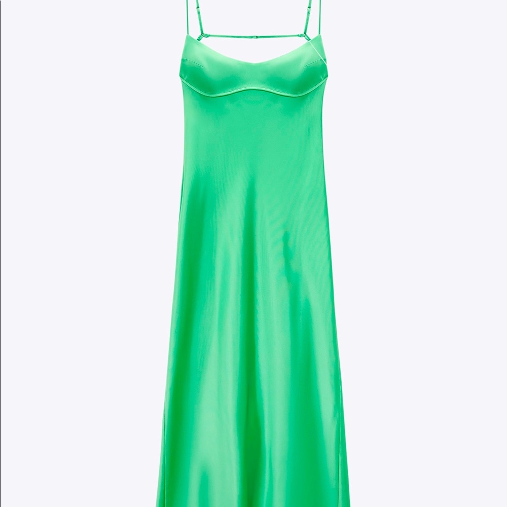 Zara Summer ‘22 Round neck midi dress / slip dress